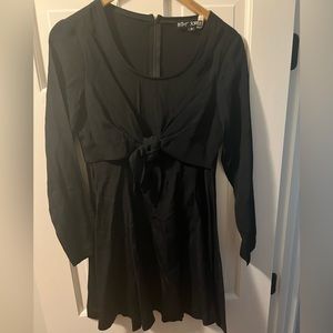 Black Betsey Johnson, front tie dress